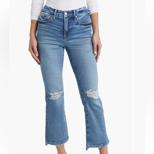 Good American Good Legs Crop Mini Bootcut Jeans